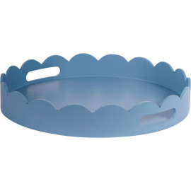 Circular Tray – Blue Spray 